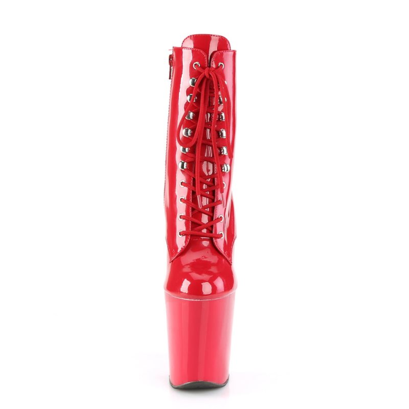 Pleaser Xtreme-1020 Laarzen Dames Rood | BELGIE BEXHRIPS