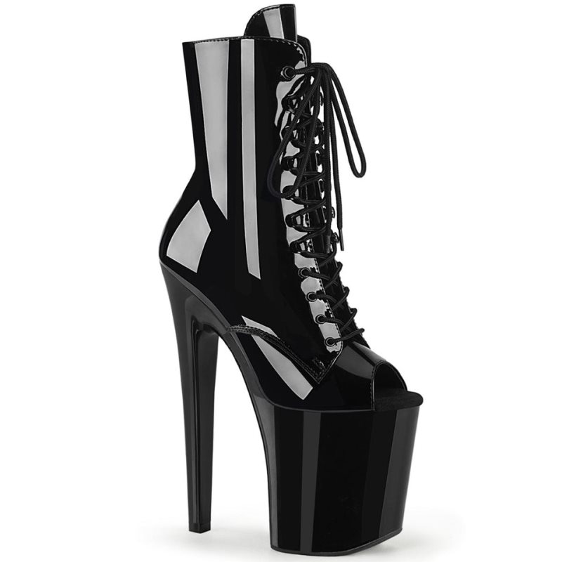 Pleaser Xtreme-1021 Laarzen Dames Zwart | BELGIE BEALIJMU