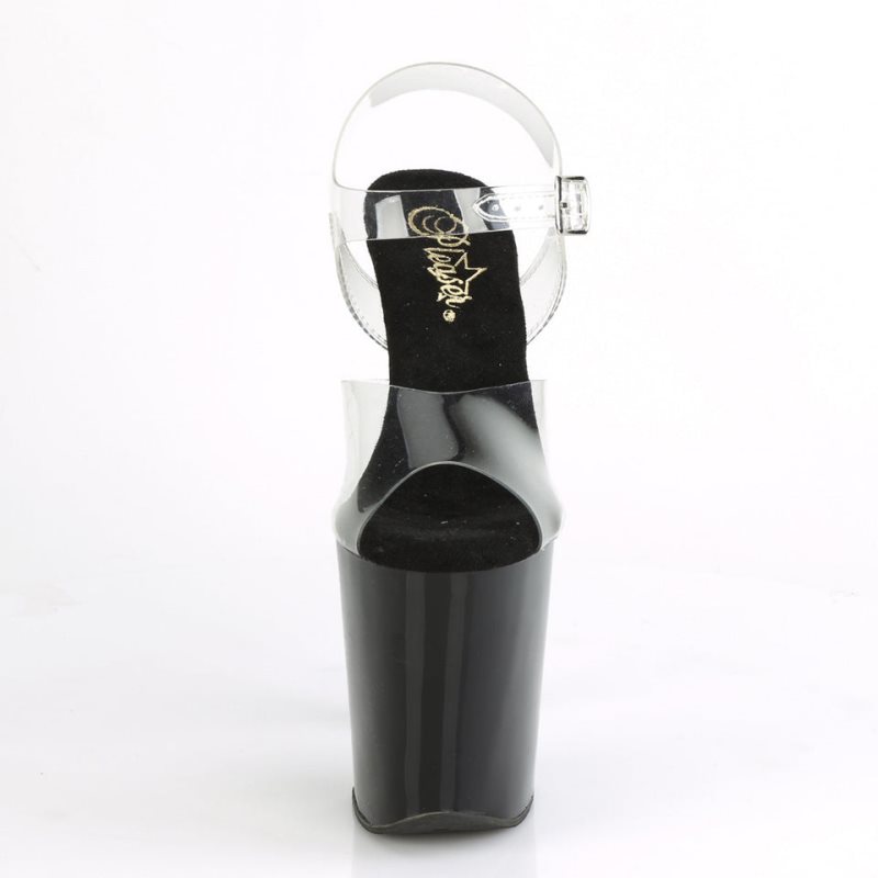 Pleaser Xtreme-808CHS Hologram Hakken Dames Zilver | BELGIE BEGBHXQM
