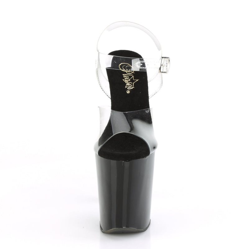 Pleaser Xtreme-808CRS Hakken Dames Zilver | BELGIE BEEOWQMV