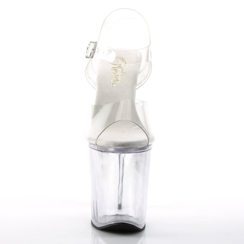 Pleaser Xtreme-808 Hakken Dames Clear | BELGIE BEDNYJLP