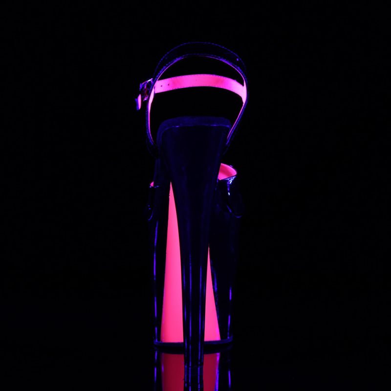 Pleaser Xtreme-809TT Hakken Dames Roze Zwart | BELGIE BEOPCKUE