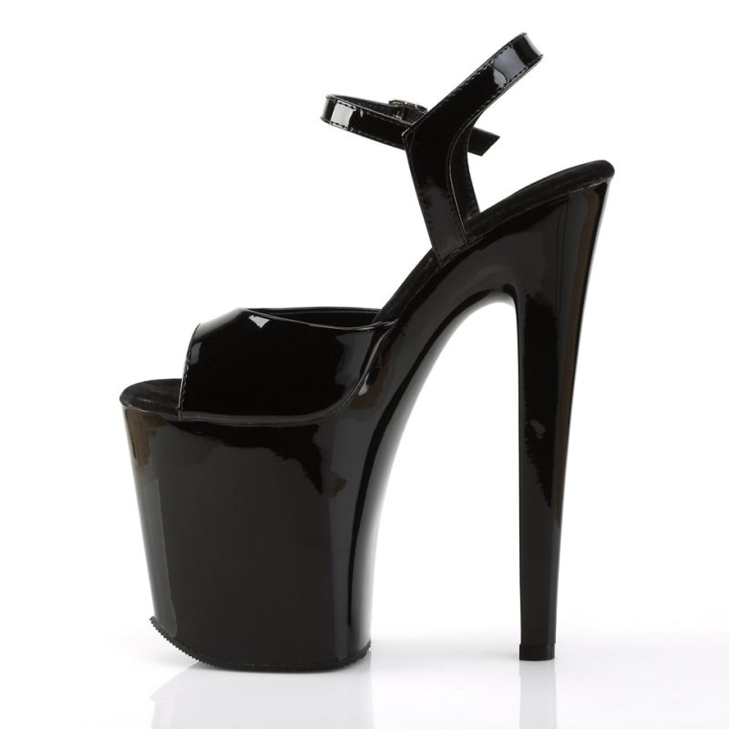 Pleaser Xtreme-809 Hakken Dames Zwart | BELGIE BEVXFDWA
