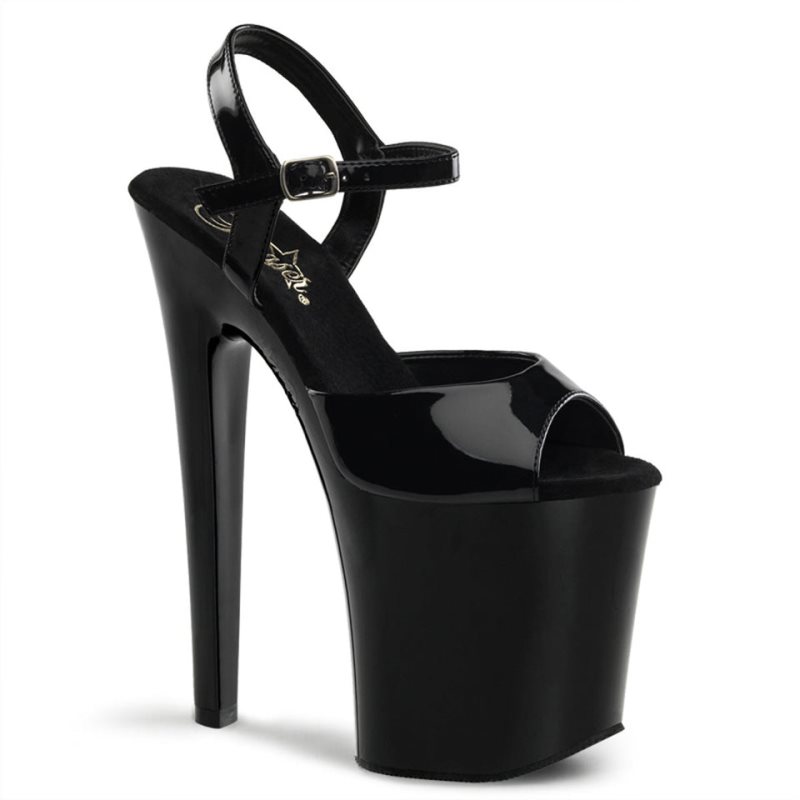 Pleaser Xtreme-809 Hakken Dames Zwart | BELGIE BEVXFDWA