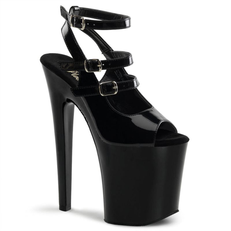 Pleaser Xtreme-873 Hakken Dames Zwart | BELGIE BEFTIJOG
