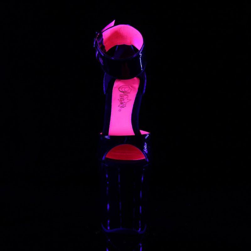 Pleaser Xtreme-875TT Hakken Dames Roze Zwart | BELGIE BEXRMGAJ